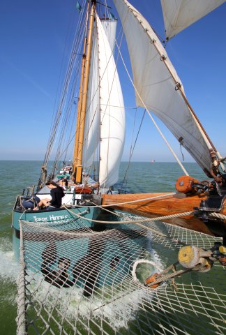 het schip onder zeil